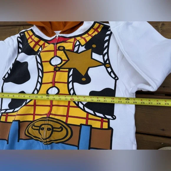 Disney Parks Pixar Toy Story Woody Hooded Costume Full Zip Hoodie Size XL - Picture 5 of 12